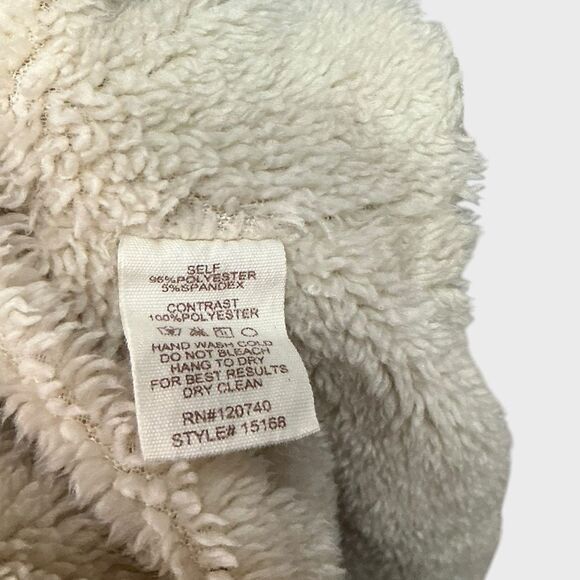 Mystree Crushed Velvet Sherpa Lined Jacket Shacklet Womens Large - Picture 6 of 7